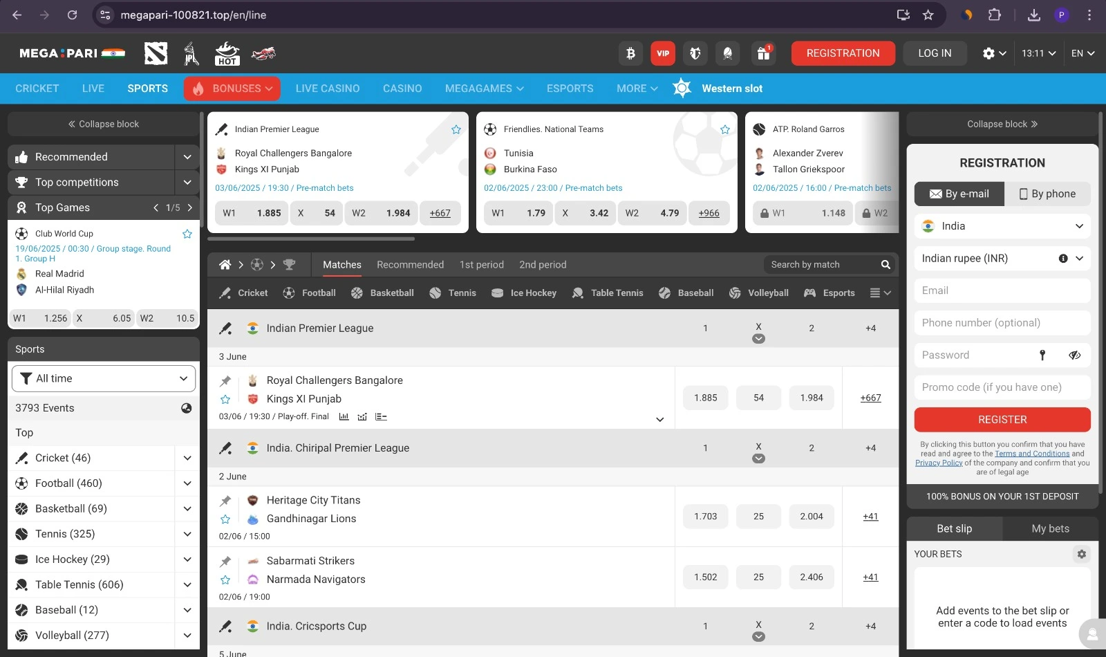 MegaPari – High Limits & Fast Payouts