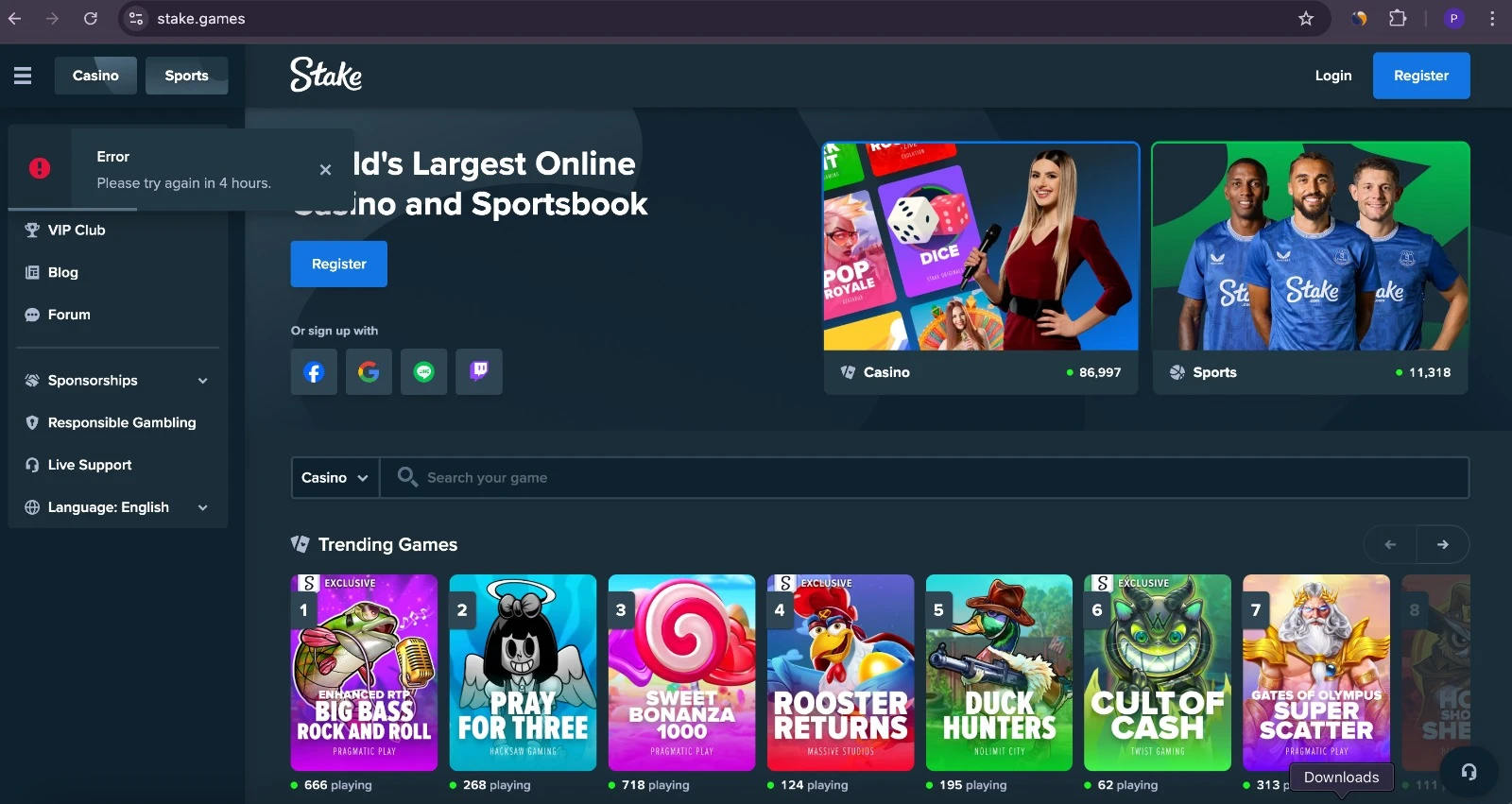 Stake – Premier Crypto Casino and Sportsbook